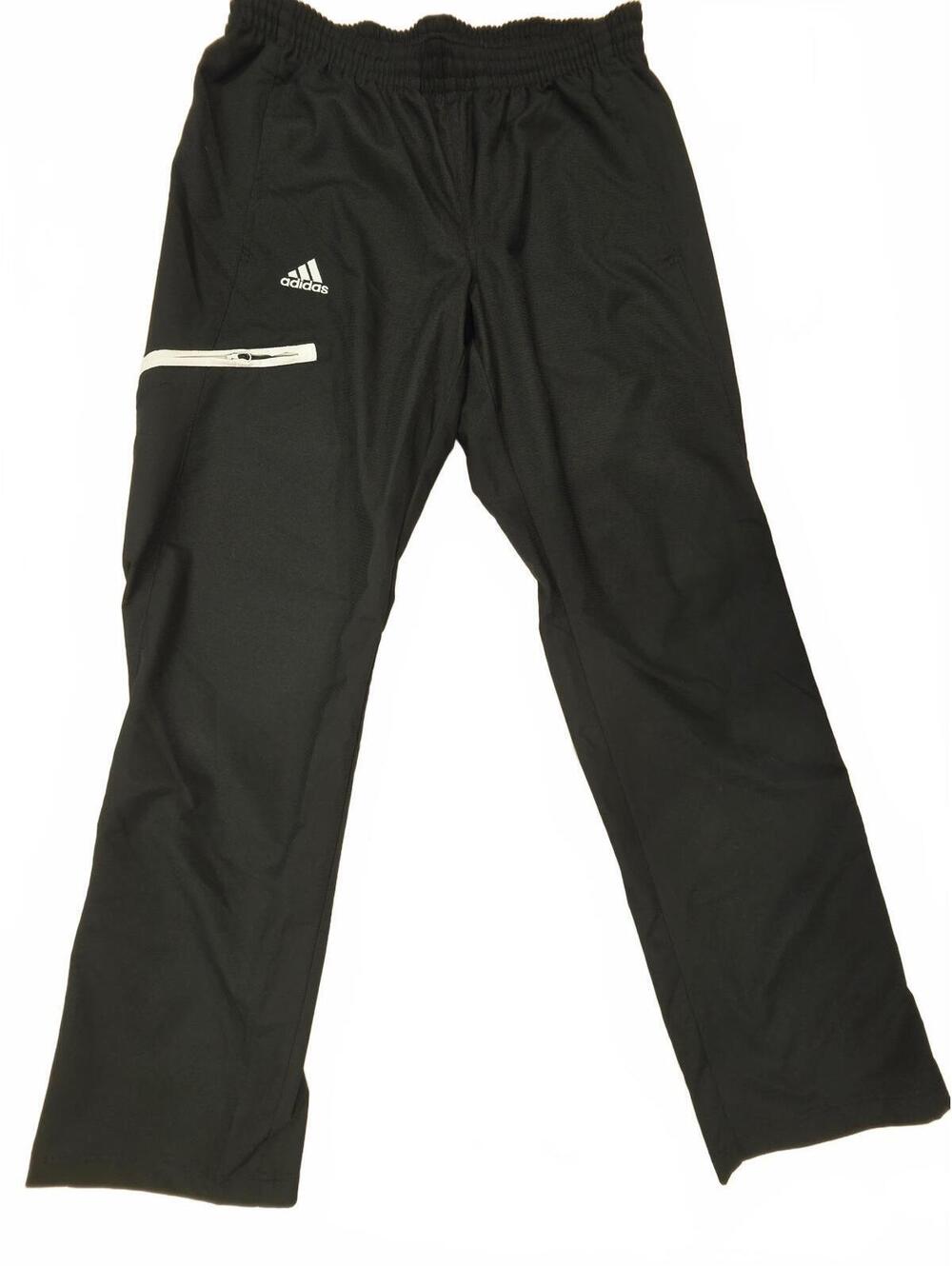 adidas Climalite Training Track Pants Mens Size S Black Zipper Pocket Warmup